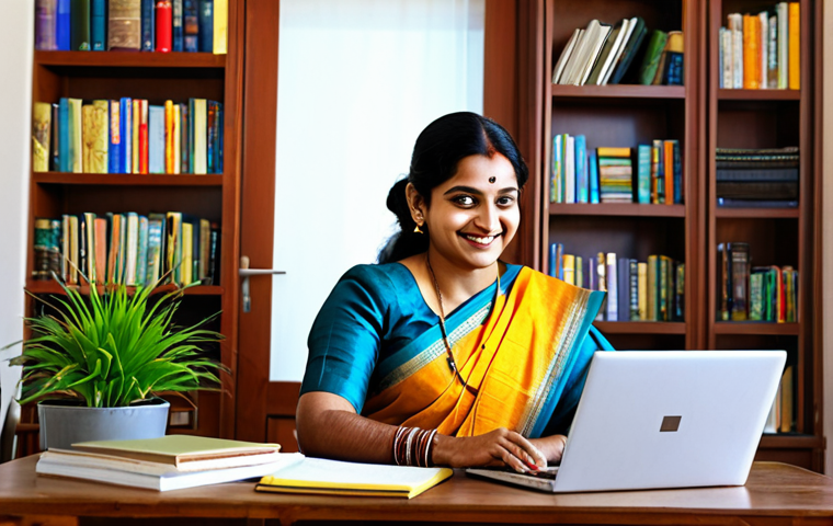 피트니스 경영사 분야의 최신 연구 - **

"A Bengali woman, fully clothed in a traditional saree, smiling warmly while working at a modern...