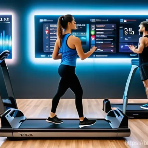 피트니스 경영사 면접 예상 질문과 답변 - **Prompt:** A diverse group of individuals engaged in various fitness activities within a sleek, fut...