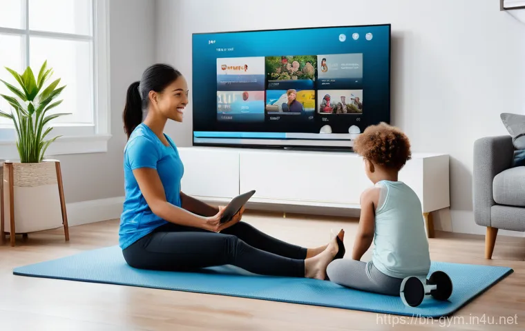 피트니스 경영사 면접 예상 질문과 답변 - **Prompt:** A diverse group of individuals engaged in various fitness activities within a sleek, fut...