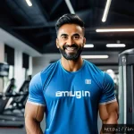 피트니스 경영사로 성장하기 위한 커리어 패스 - A professional fitness manager in a modern gym setting, wearing branded sportswear and demonstrating...